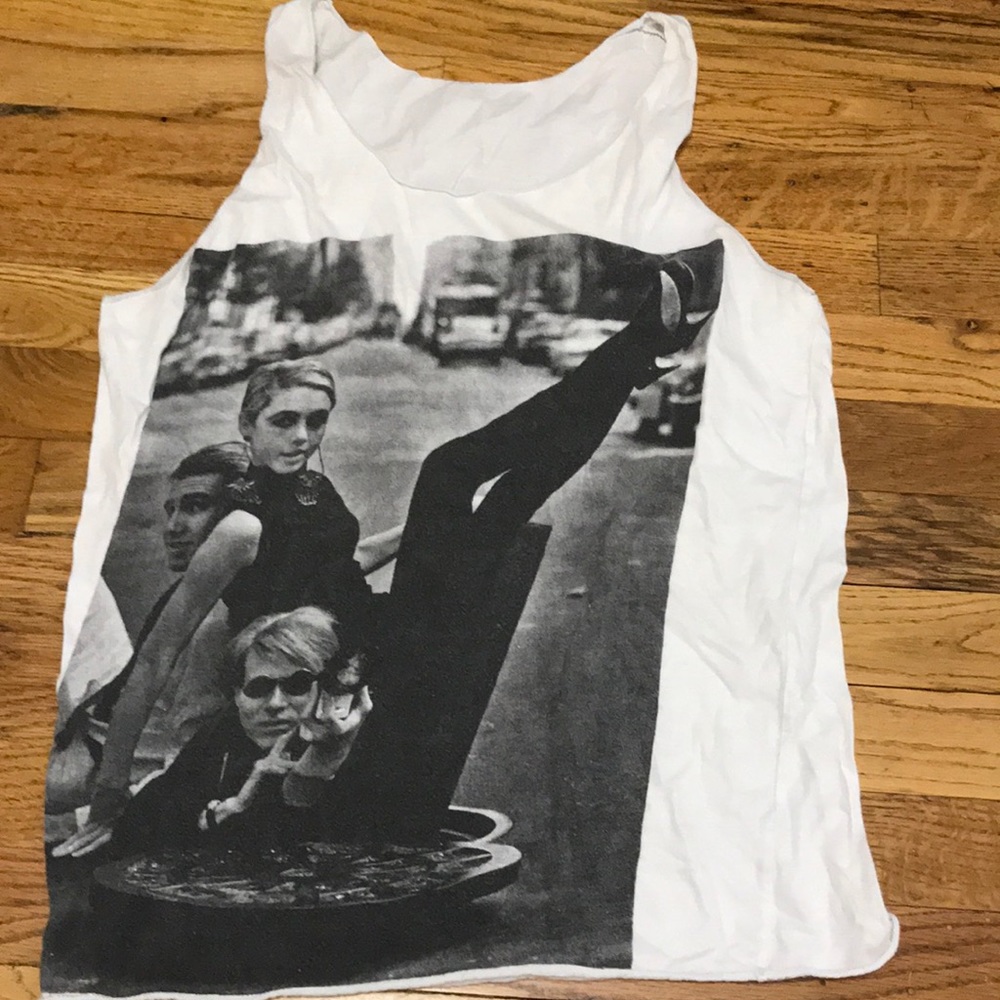 Edie Sedgwick and Andy Warhol tank